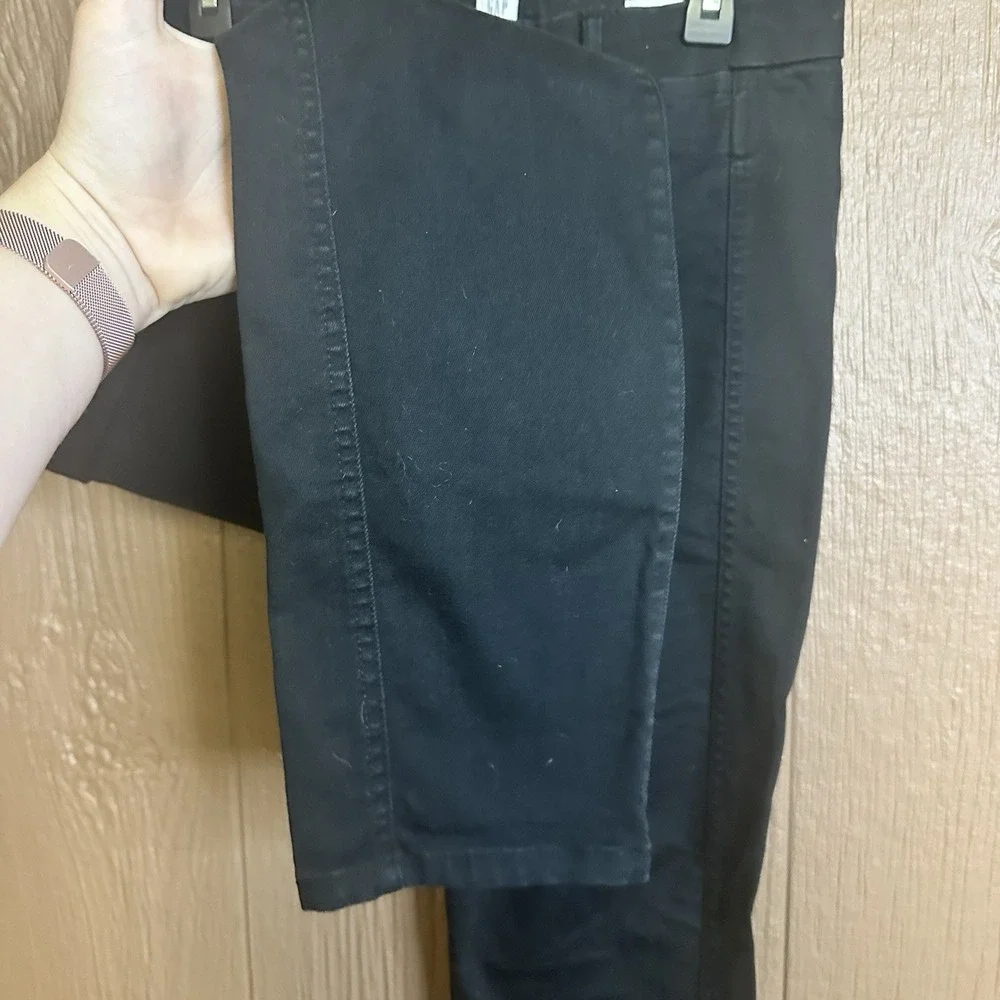 Gap Signature Skinny Ankle Pants‎ Womens 12 Black Denim Jeans Casual Pockets